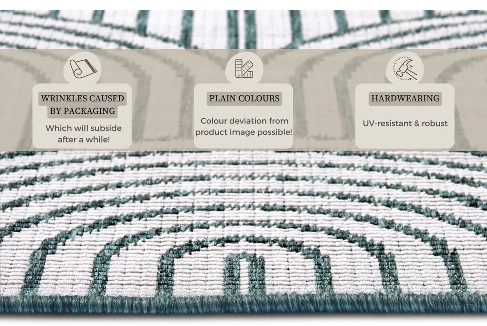 Zielony dywan odpowiedni na zewnątrz 200x290 cm Pangli Green – Hanse Home