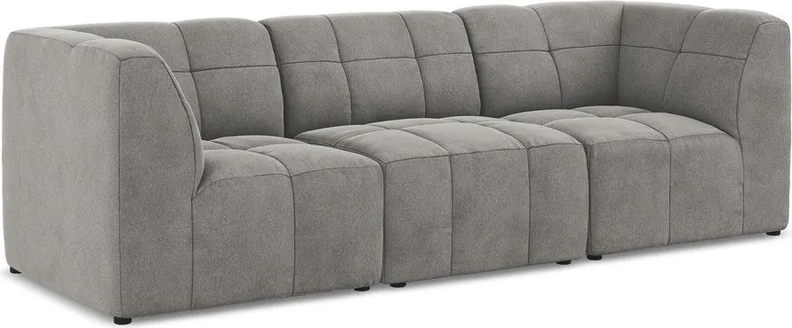Szara aksamitna sofa 255 cm Aloha – Makamii