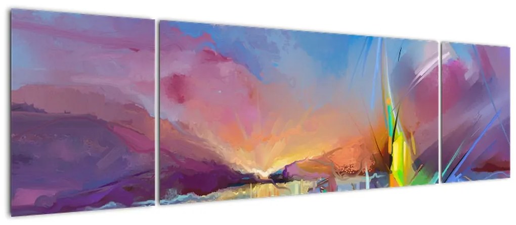 Obraz - Zachód słońca (170x50 cm)