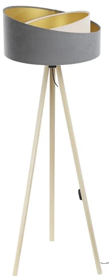 Lampa podłogowa GALAXY 1xE27/60W/230V szary/beżowy