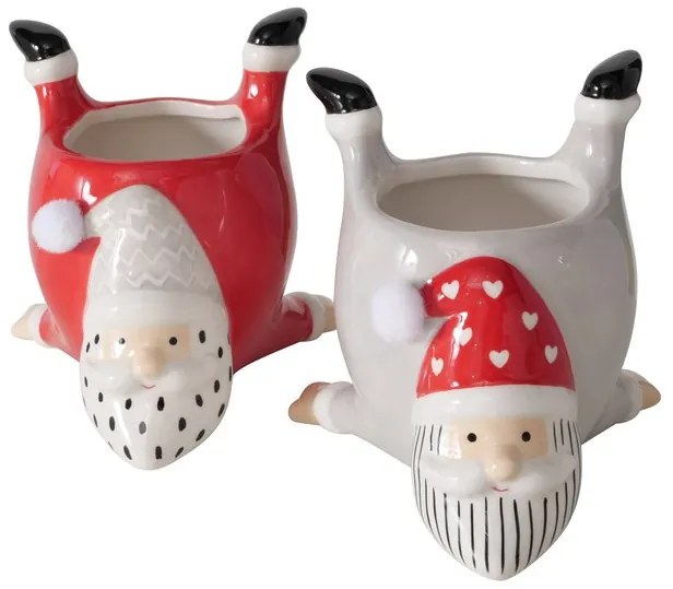 Ceramiczna osłonka na doniczkę TIMMY, wys. 10,5 cm