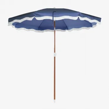 Parasol Ø230 Cm Materiał I Stal Jarko Dark Blue - Sklum