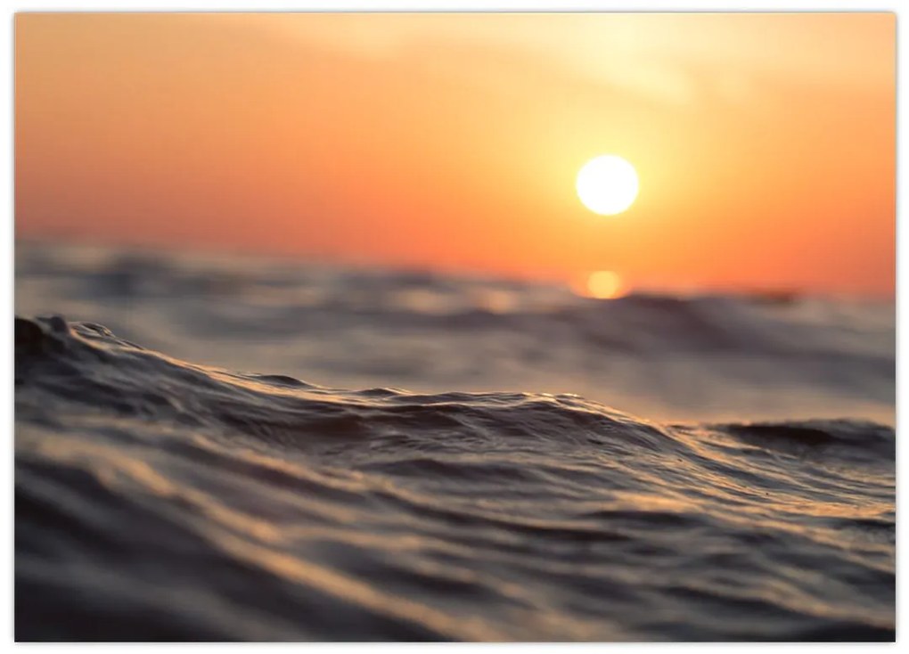 Obraz na szkle powierzchni wody (70x50 cm)