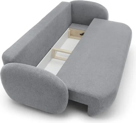 Sofa OLIO z funkcja spania i pojemnikiem JASNY SZARY ARAGON 93