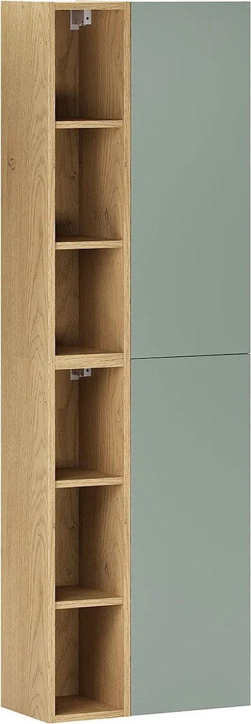 Zielony półodkryty słupek łazienkowy K1-L64