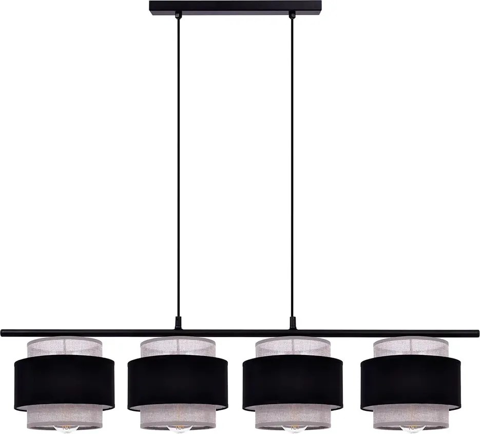 Lampa wisząca na listwie nad stół z 4 abażurami - 6X A533 H9-E45