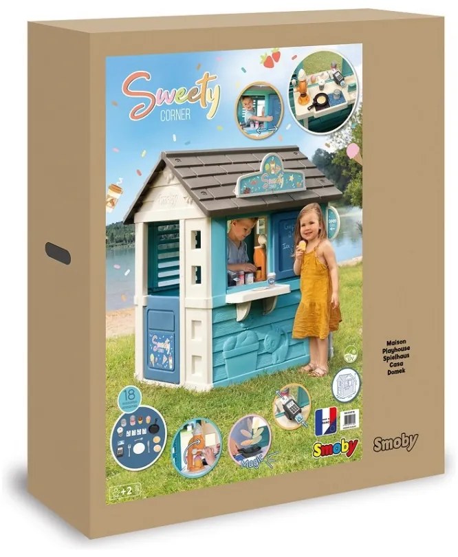 Smoby domek ogrodowy lodziarnia sweety corner