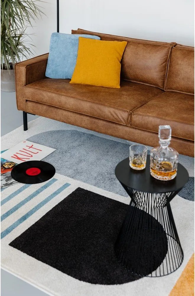 Jasnobrązowa sofa ze sztucznej skóry Scandic Rate