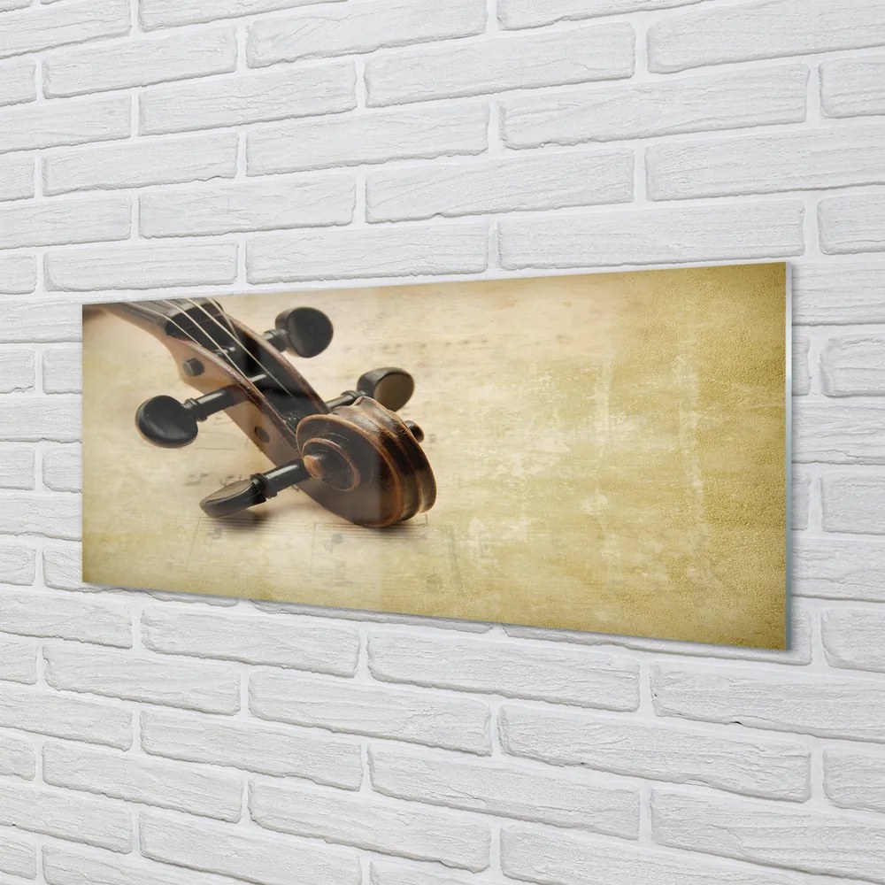 Szkło Ozdobne do Kuchni Nuty i Struny Gitary