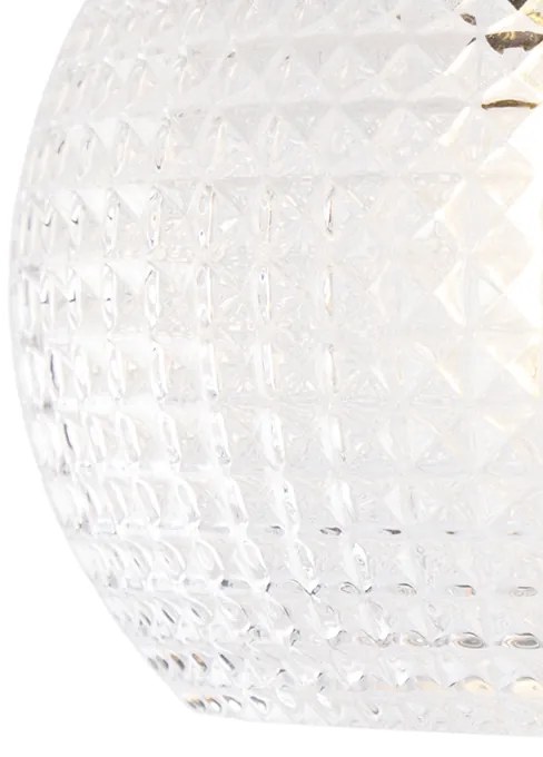Lampa sufitowa w stylu art deco mosiądz - Sphere ArtDeco Oswietlenie wewnetrzne