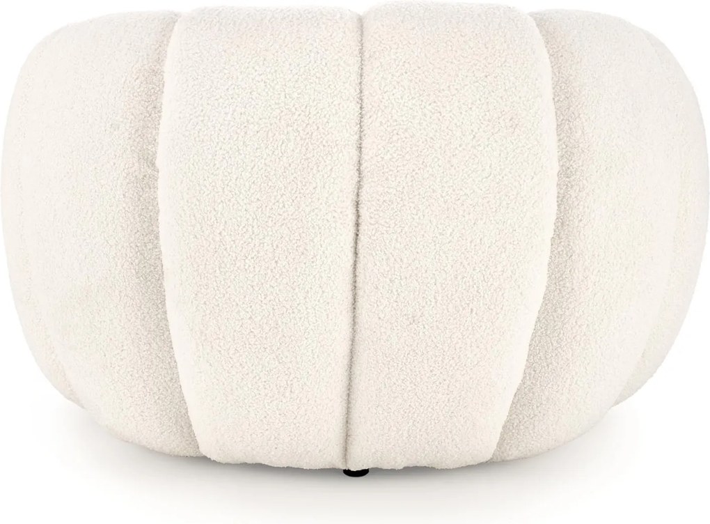 Fotel wypoczynkowy z tkaniny bouclé Gaspar Halmar