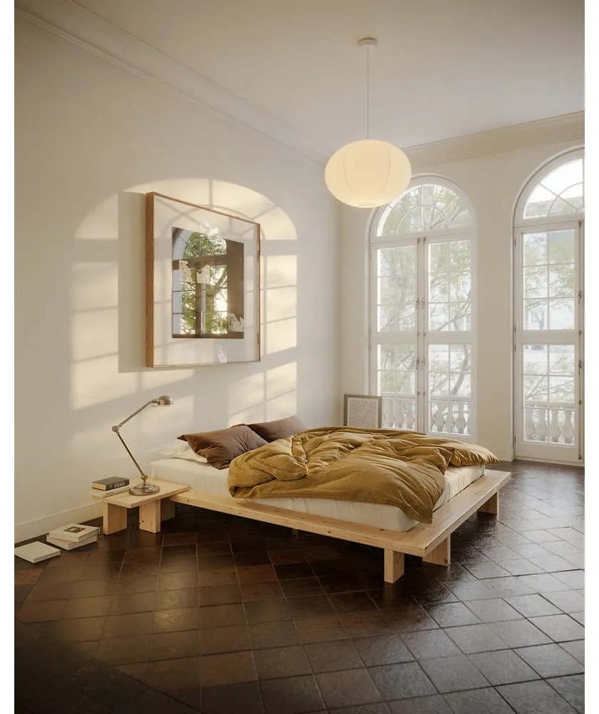 Szafka nocna z litego drewna sosnowego w naturalnym kolorze Japan – Karup Design