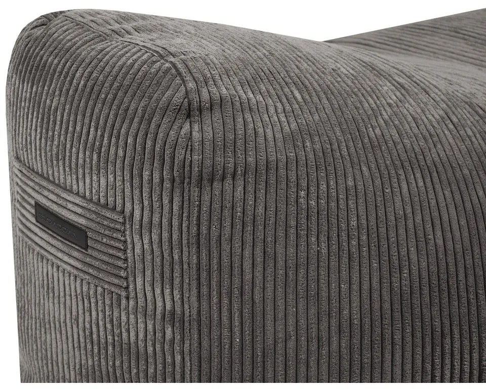 Brązowy sztruksowy worek do siedzenia Snug 130 – SLOWDOWN
