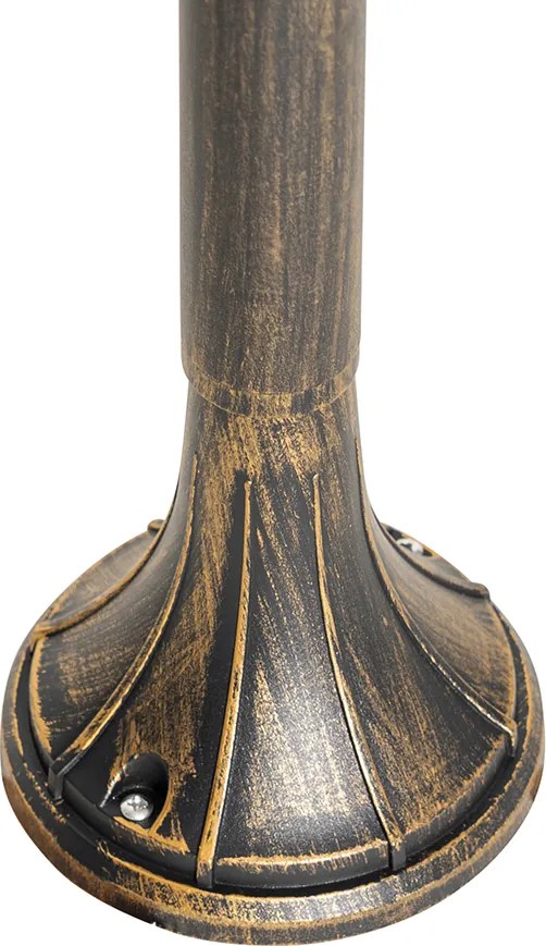 Inteligentna lampa zewnętrzna stojąca antyczne złoto 125 cm IP44 z WiFi A60 - Daphne