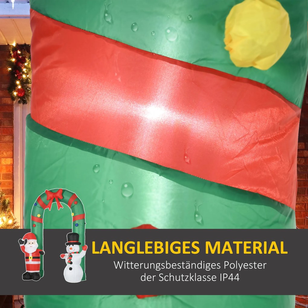 HOMCOM Świąteczna dekoracja łuku z oświetleniem LED | Aosom PL
