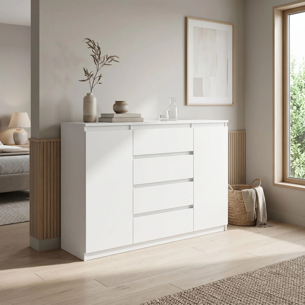 Komoda NUDO 120 cm do Salonu Sypialni Biały