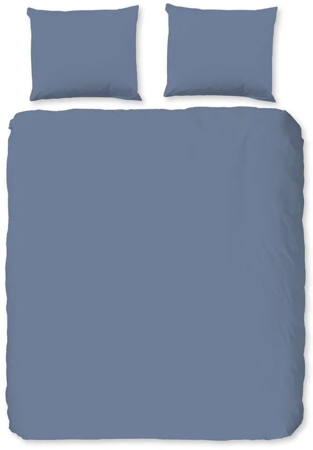 Niebieska flanelowa pościel dwuosobowa 240x220 cm – Good Morning
