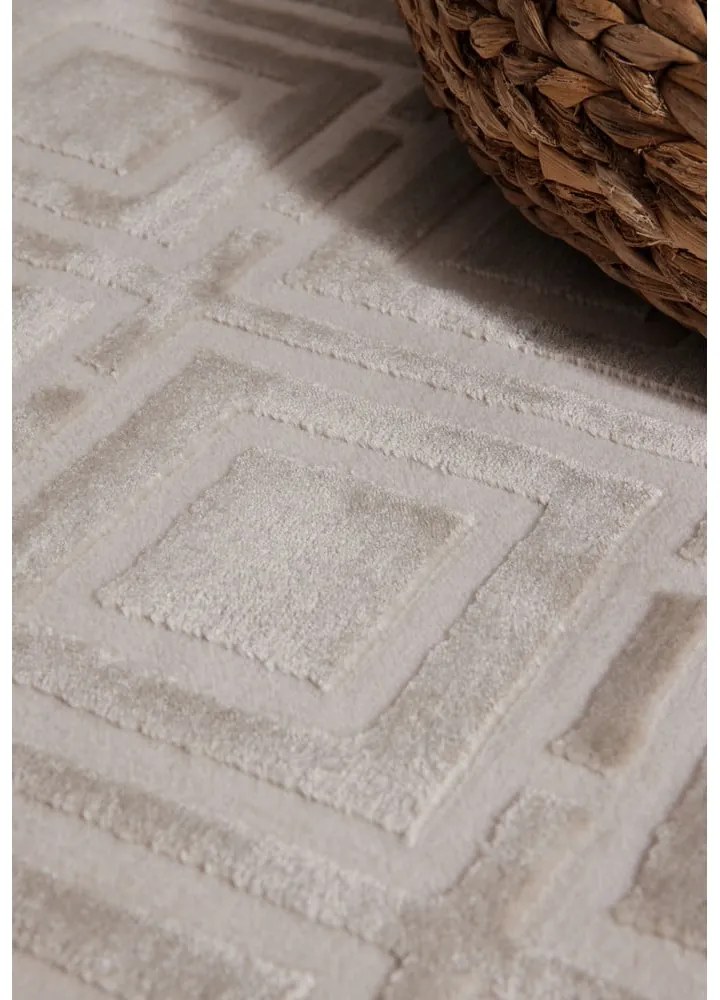 Kremowy dywan 120x170 cm Perles Howlite – Elle Decoration