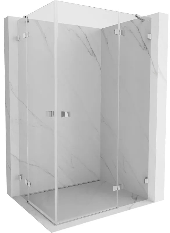 Mexen Lunar Duo kabina prysznicowa uchylna prawa 110 x 85 cm, transparent, chrom - 834-110P-085L-01-00