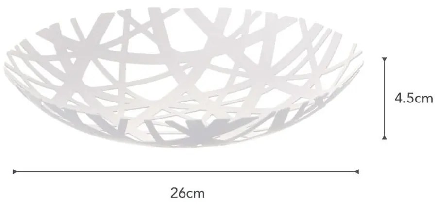 Biały koszyk na owoce YAMAZAKI Tower