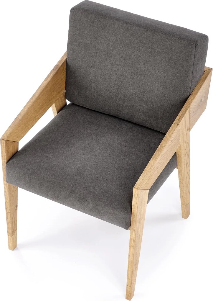 Fotel wypoczynkowy Freedom na dębowym stelażu