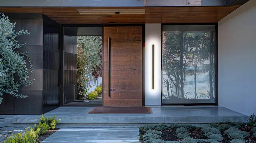 Nowoczesna lampa wisząca na elewację 150 cm - 4X D212 W7-P91