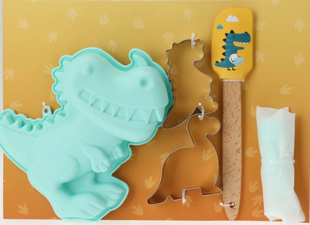 La Cucina Zestaw do pieczenia dla dzieci Dino, 10szt.