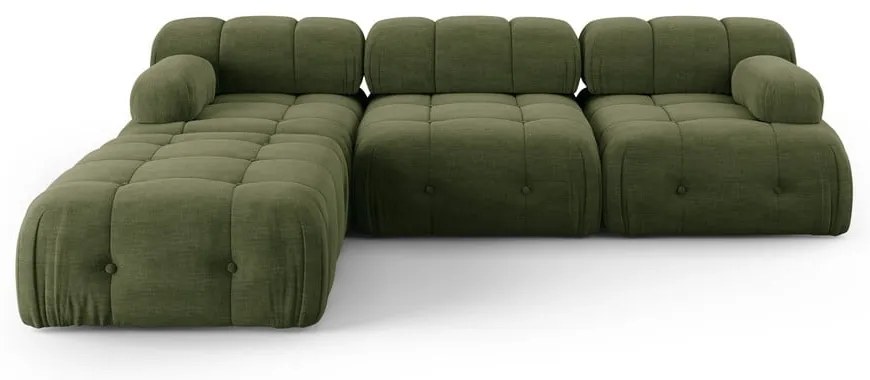Ciemnozielony narożnik Ferento – Cosmopolitan Design