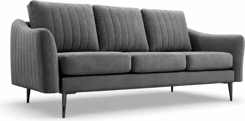 Sofa Valoris 3-osobowa welur – nowoczesna kanapa wolnostojąca do salonu