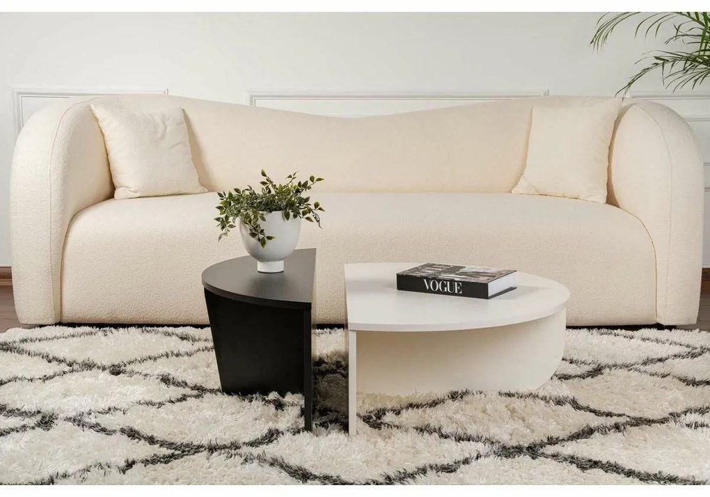 Stolik konferencyjny Orion White and Black