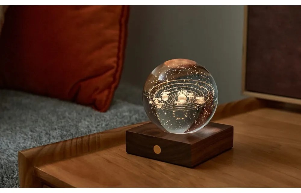 Ciemnobrązowa dekoracja świetlna na USB Amber – Gingko