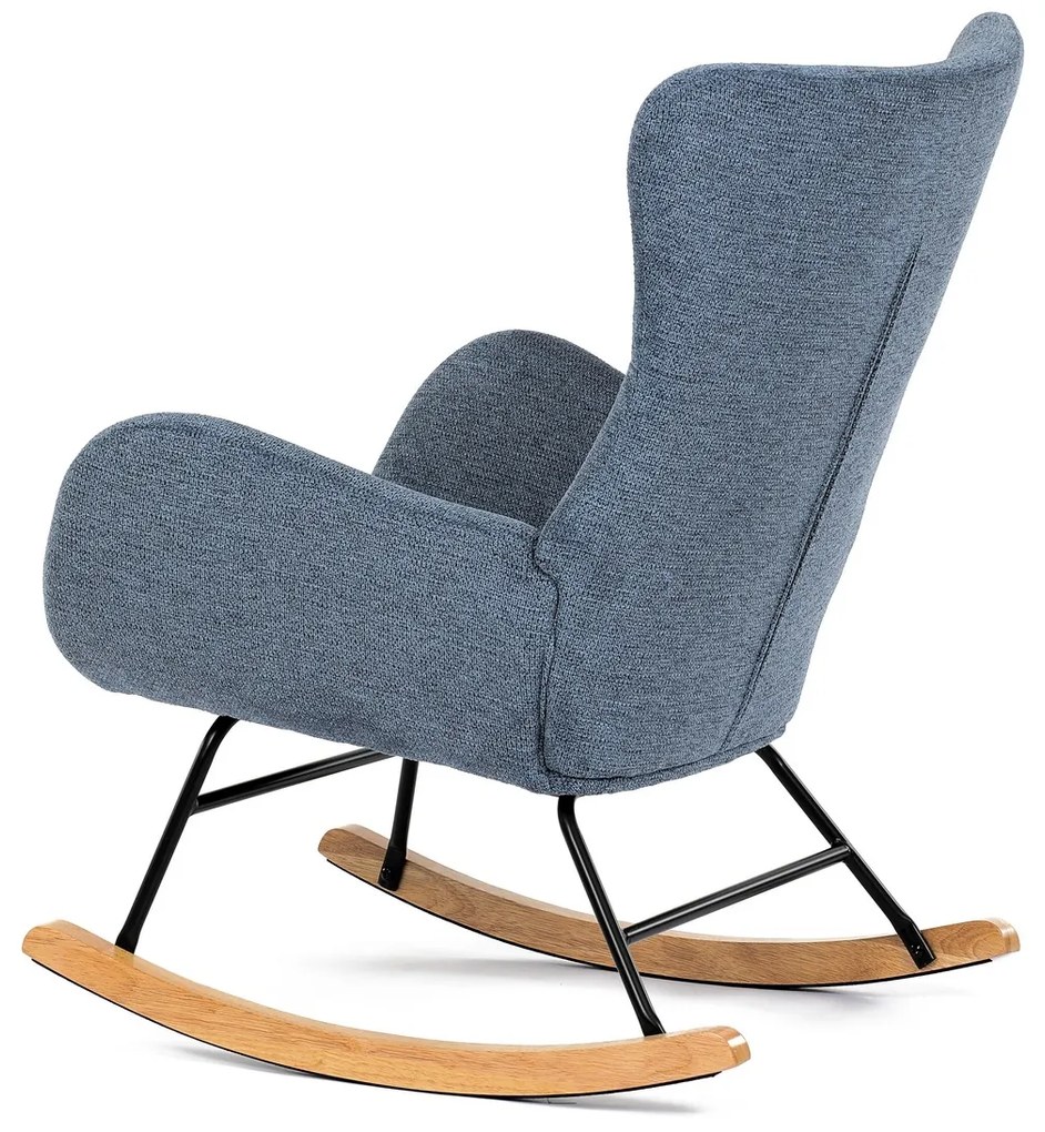 Fotel bujany BLUE2, niebieski