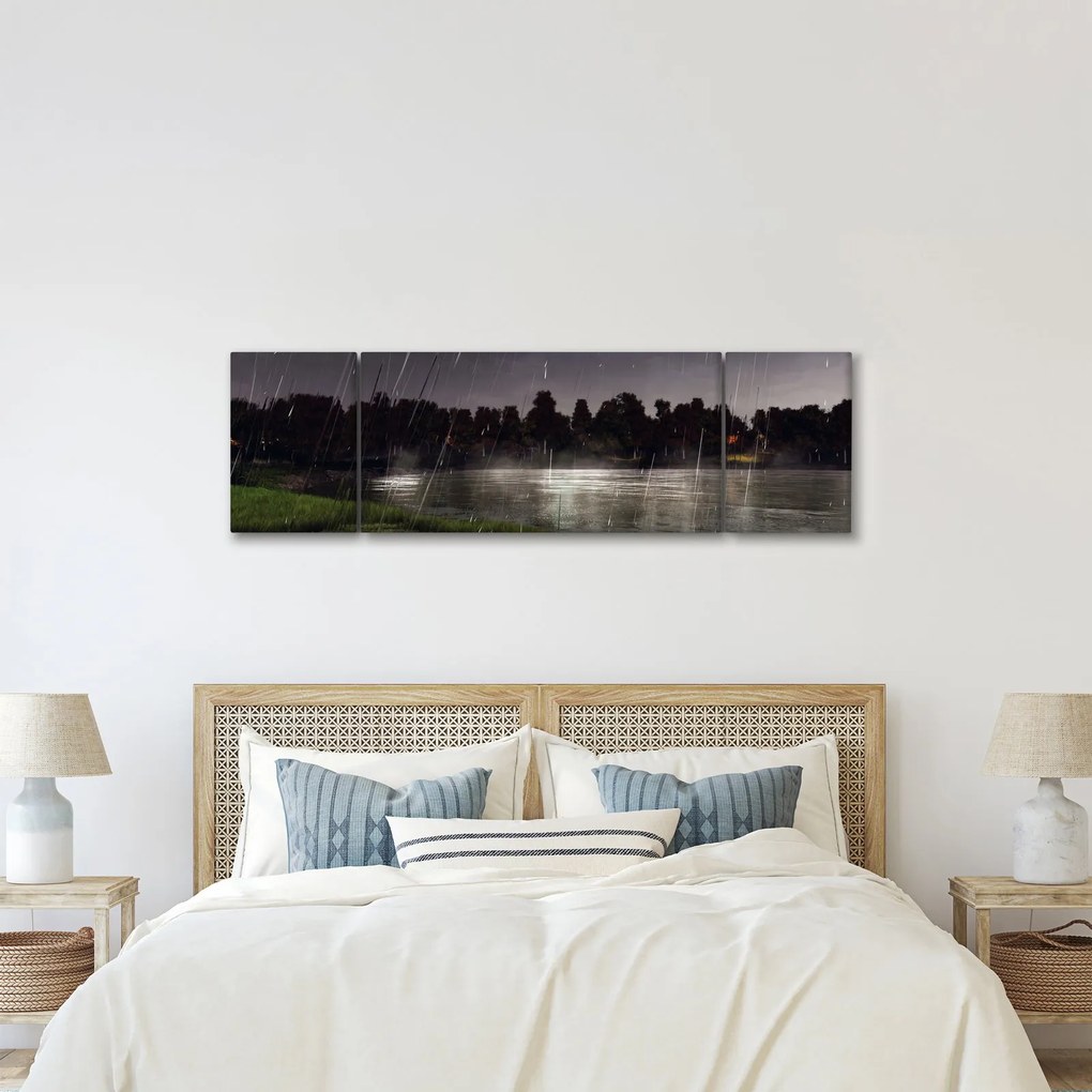 Obraz - Deszczowy wieczór (170x50 cm)