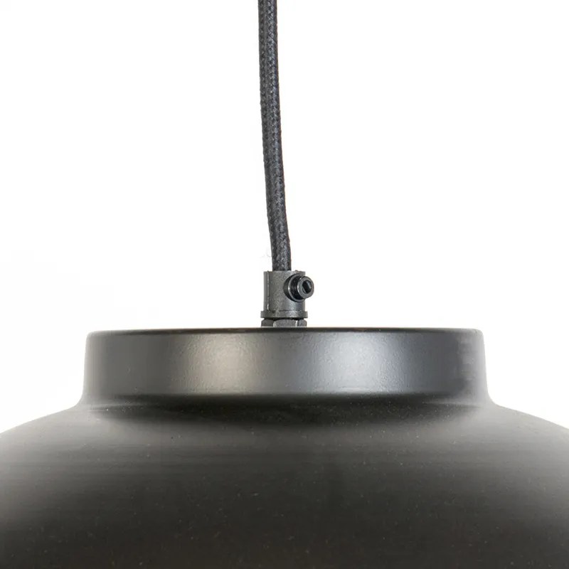 Przemysłowa lampa wisząca brązowa 40 cm - HoodiPrzemysłowy Oswietlenie wewnetrzne