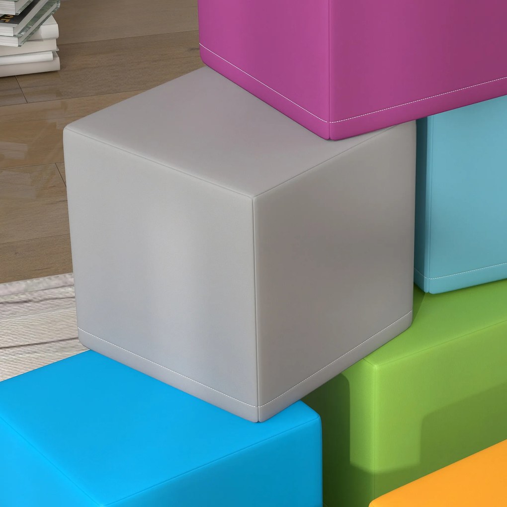 HOMCOM Zabawka do wspinaczki i pełzania dla dzieci, miękka pianka EPE, 20x20x20 cm, Wielobarwny, 1-3 Lata