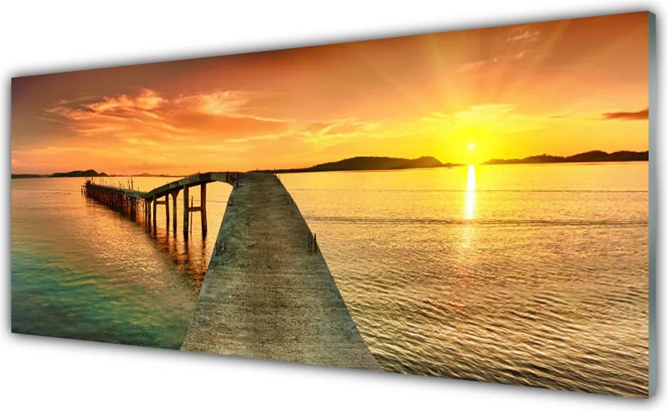 Panel Szklany do Kuchni Most Prowadzący ku Słońcu