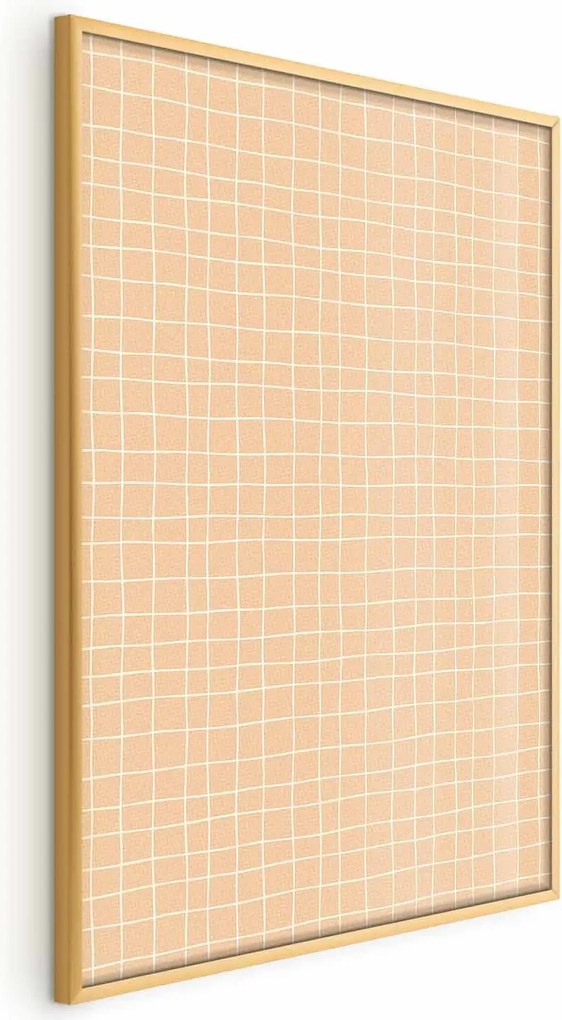 Plakat Linie i szum 21x30 cm z ramą złotą bez marginesu ARTGEIST B