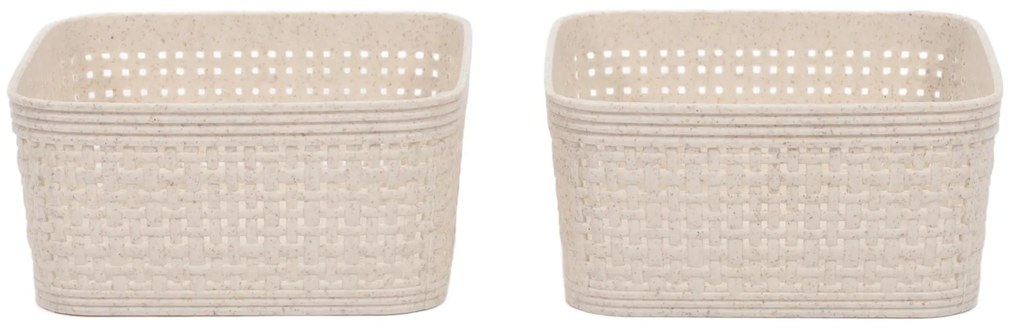 Plastikowe koszyki do organizacji, 12 x 12 x 6 cm, 2 szt.