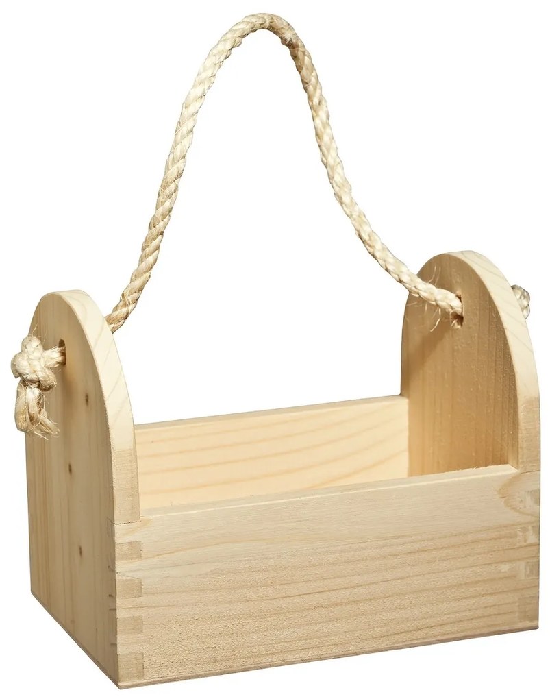 Drewniany stojak na couvert, 19 x 13 x 15 cm, naturalny
