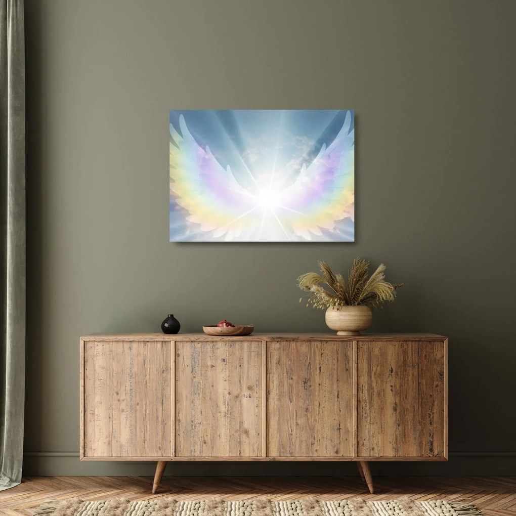 Obraz na szkle - Anielska aura (70x50 cm)