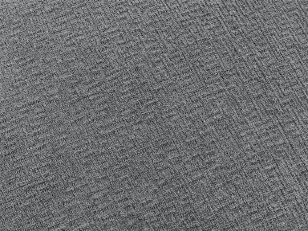 Ciemnoszara rozkładana sofa do spania z tkaniny szenilowej 240 cm Hugo – Bobochic Paris