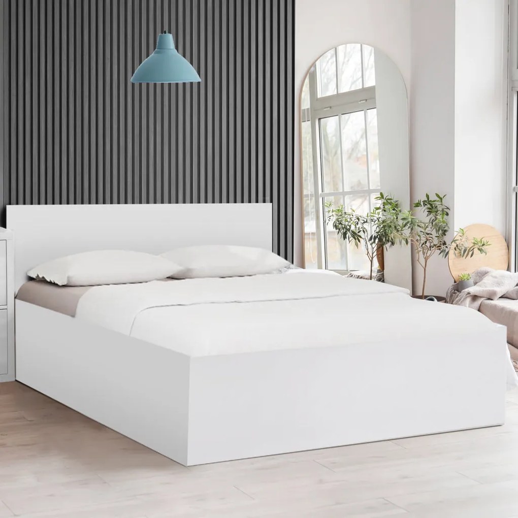 Łóżko  SOFIA 120 x 200 cm, białe Stelaż: Ze stelażem listwowym elastycznym, Materac: Materac Coco Maxi 20 cm