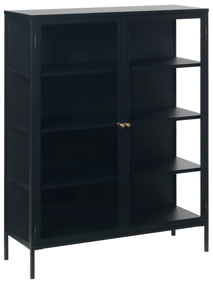 Czarna metalowa witryna 110x140 cm Carmel – Unique Furniture