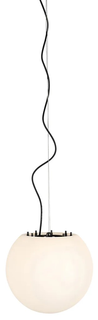 Zewnetrzna Nowoczesna lampa wisząca zewnętrzna biała 35 cm IP65 - Nura Nowoczesny Oswietlenie zewnetrzne