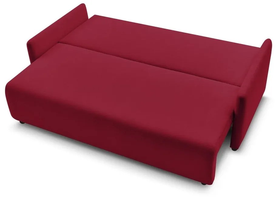 Bordowa rozkładana sofa 211 cm Marcel – Bobochic Paris