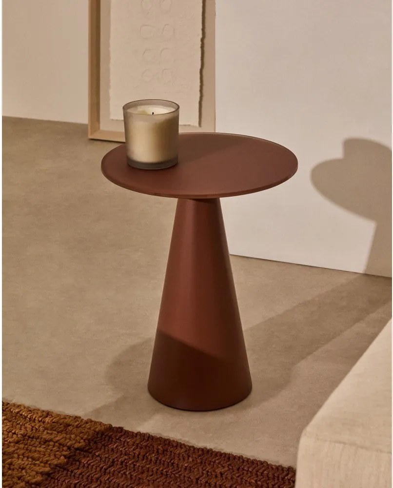 Okrągły stolik ze szklanym blatem ø 35 cm Wilshire – Kave Home