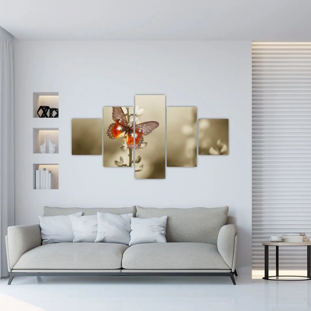 Obraz motyla (125x70 cm)