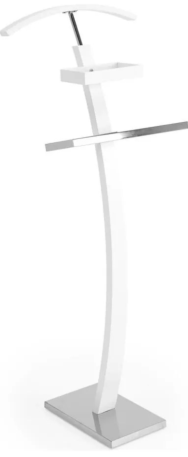 Stojak na ubrania 117x32 cm biały