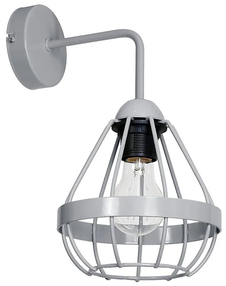 Kinkiet RING 1xE27/60W/230V szara