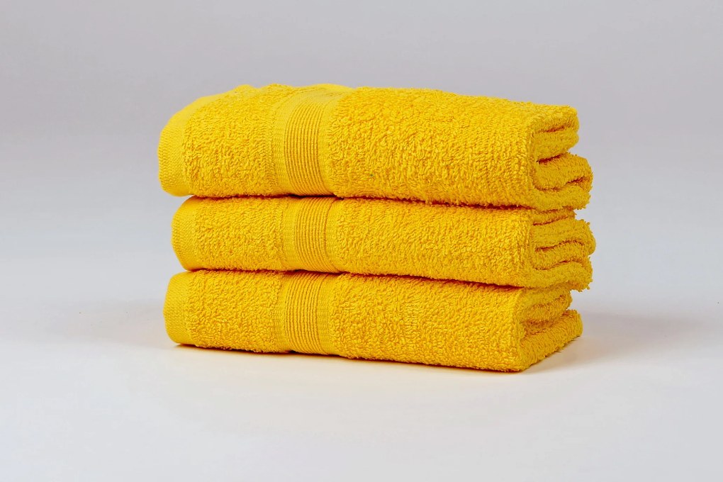 Ręcznik SOFT 50x90 cm żółty, 100% bawełna